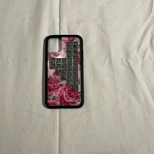 Wildflower pink floral stud iPhone 11 phone case
